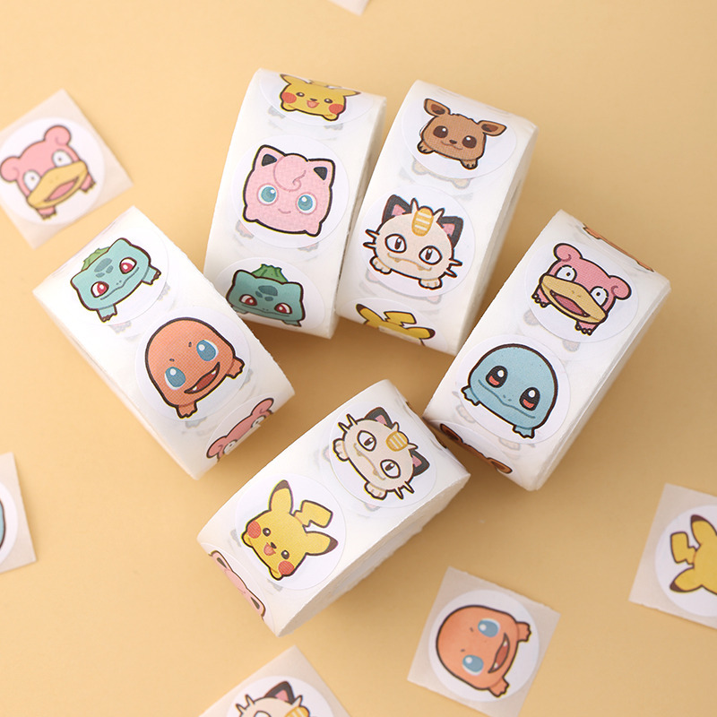 500pcs Roll Cartoon Pokemon St - огляд і ціна Laptop Accessories Kids