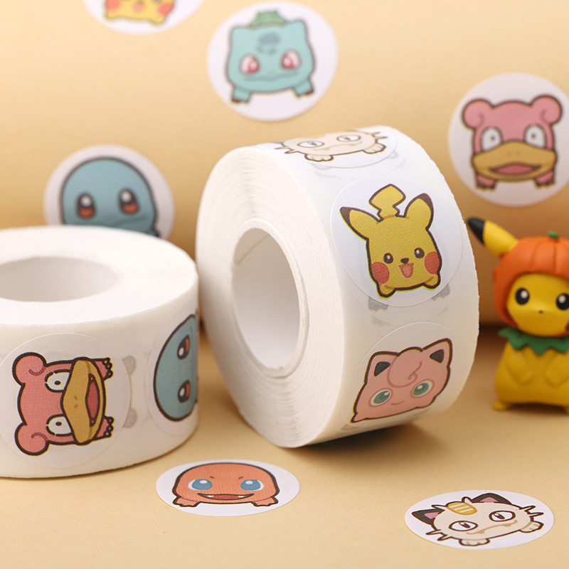 500pcs Roll Cartoon Pokemon St - огляд і ціна Laptop Accessories Kids