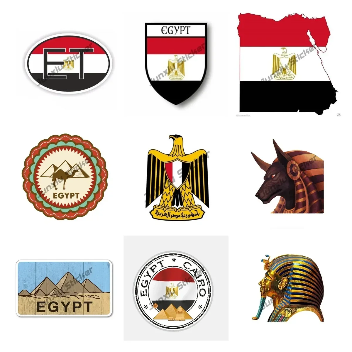 Egypt Flag Decal Sticker Egypt - огляд і ціна Laptop Accessories Egypt