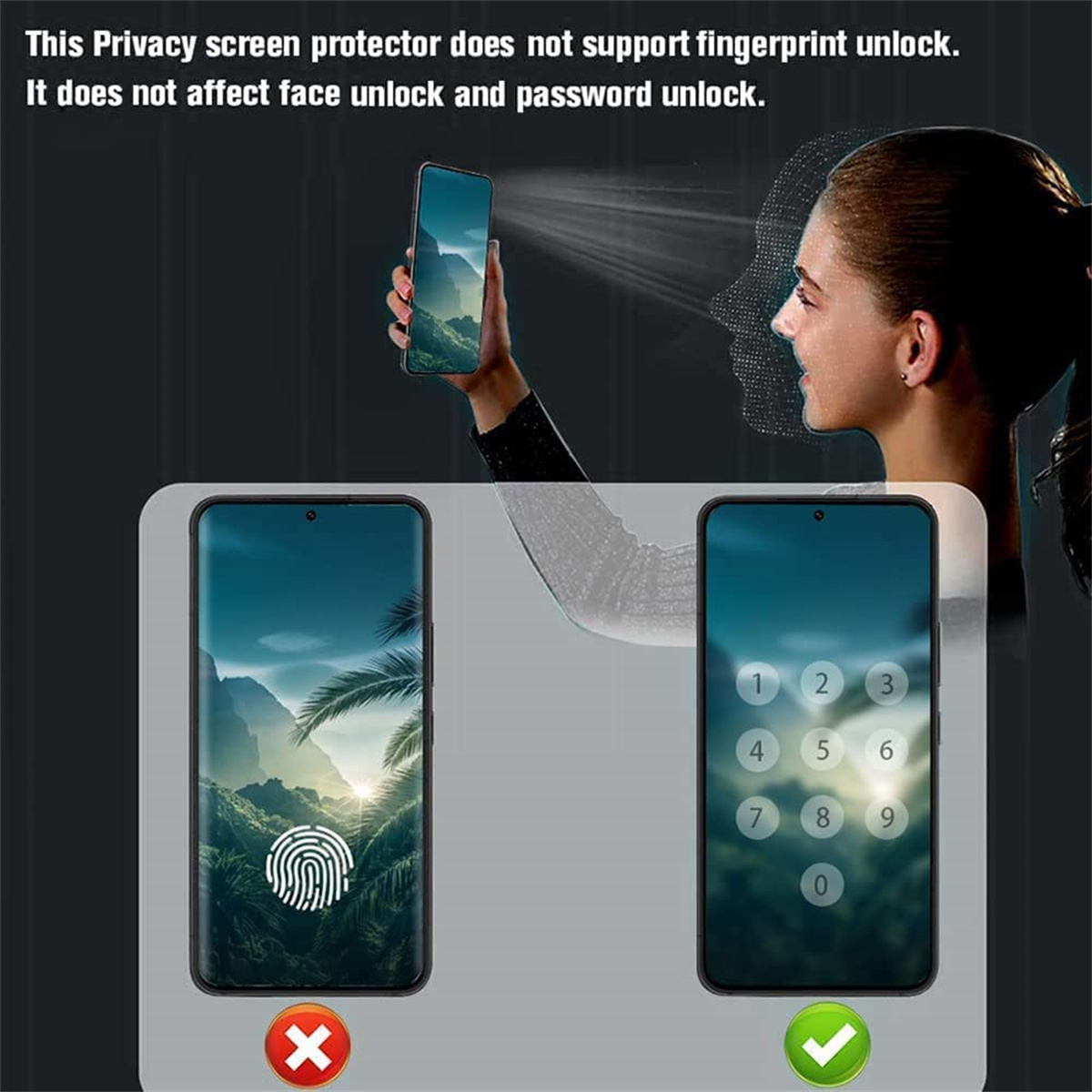 Anti Spy Screen Protector For  - огляд і ціна Privacy Screen Filter