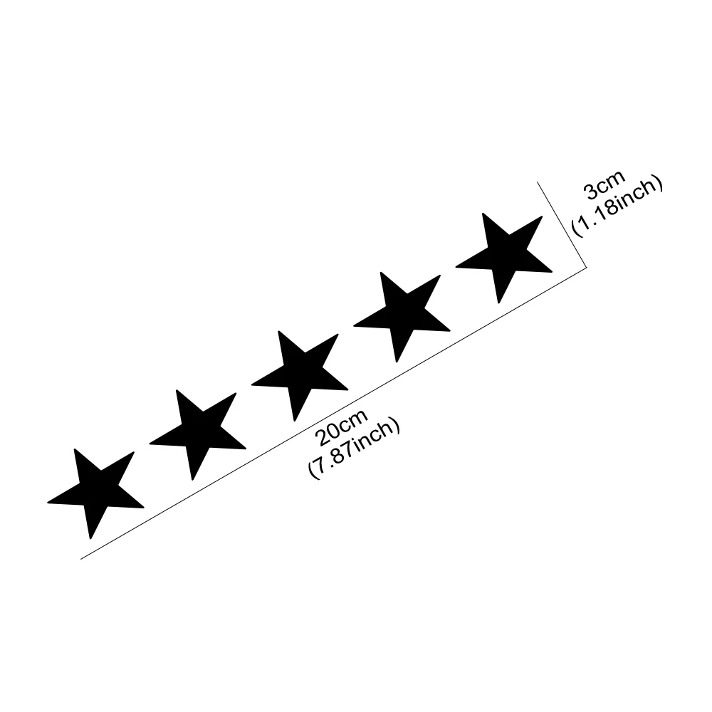 20x3cm 5 Star Wanted Car Stick - огляд і ціна Laptop Accessories Ideas