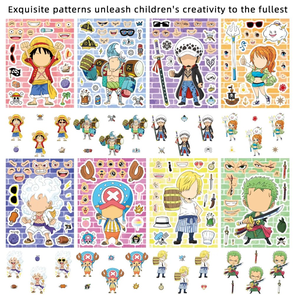 8/16/24Sheets One Piece Luffy  - огляд і ціна Laptop Accessories Kids