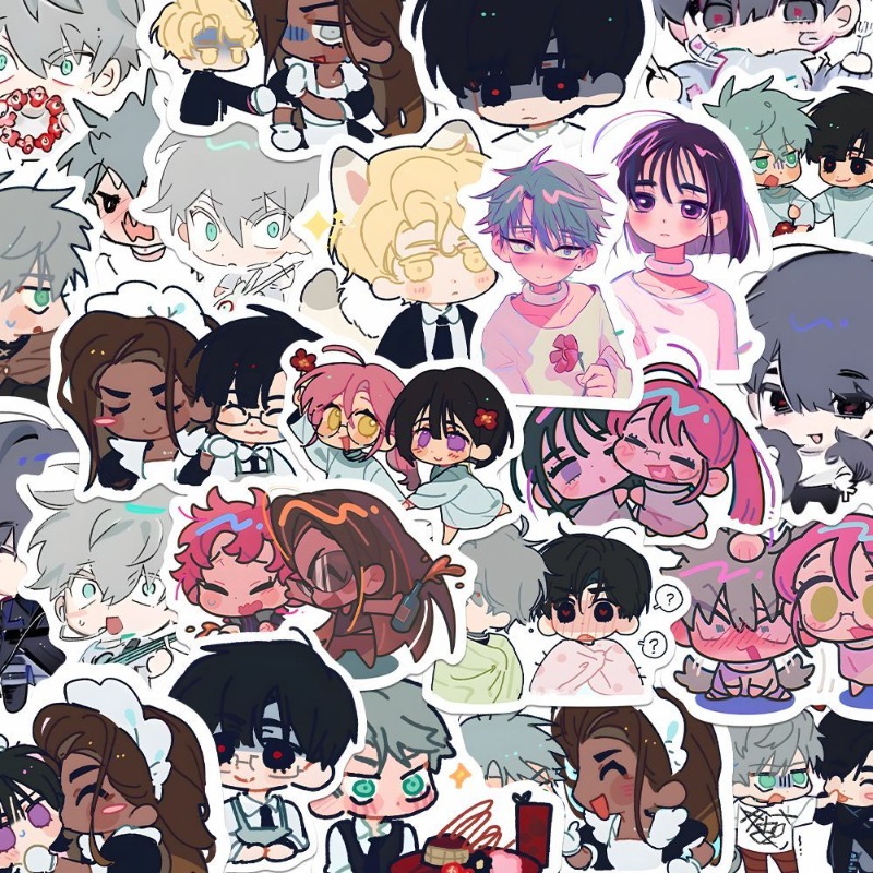 80Pcs/set Cartoon Anime Alien  - огляд і ціна Laptop Accessories Kids